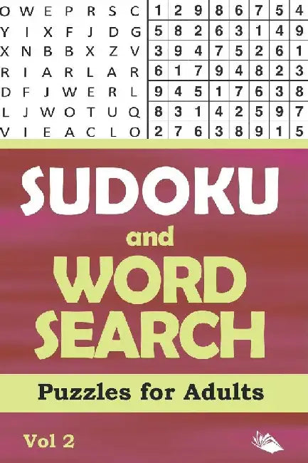 Sudoku and Word Search Puzzles for Adults Vol 2 by Puzzle Crazy