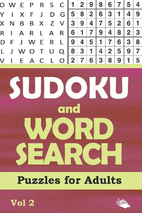 Sudoku and Word Search Puzzles for Adults Vol 2 by Puzzle Crazy