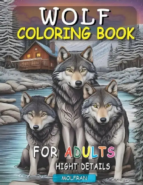 Wolf Coloring Book for Adults: Relaxation and Artistry Combined, Explore the Serenity of Wolves with Intricate Adult Coloring Designs, Elevate Your Co by Cira Franco