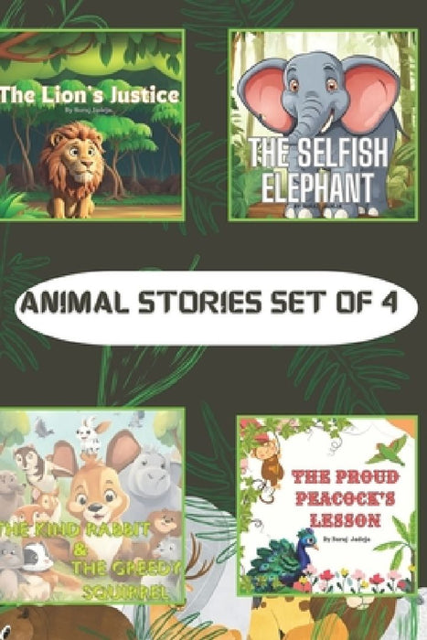 Animal Moral Story Books For Kids Age Above 4 years Set of 4 Bedtime Stories by Suraj Jadeja
