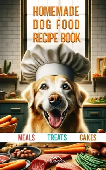 Homemade dog food recipe books for Meals, Treats and Cakes: Pawsitively Delicious Dog Dishes by Melamarco