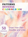 Patterns Reverse Coloring Book: Watercolour Paintings for you trace the Line by Claudie Simonis