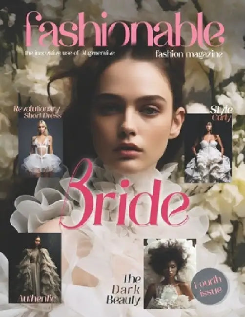 Fashionable Magazine: Bride - Fourth Issue.: Fashion models Created by the innovative use of AI generative by Beshoy Shenouda Mahrous