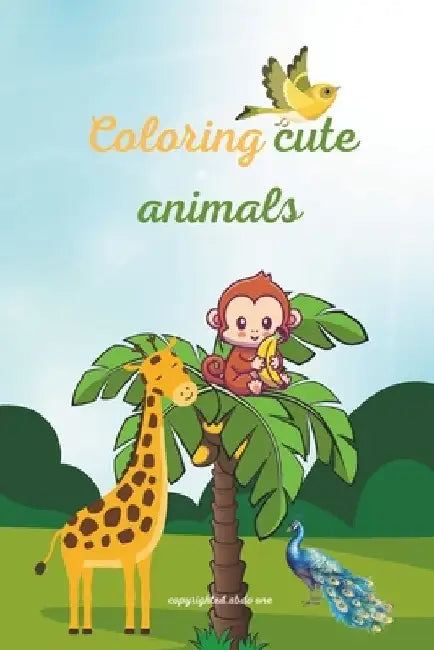 Coloring cute animals: for kids by Abdo One