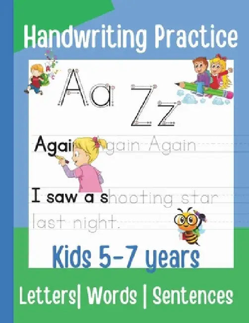 Handwriting Practice for Kids 1st and 2nd Grade Tracing Letters, Words and Sentences: Reading And Writing Activities For Kids 5-7 by Thandie Press