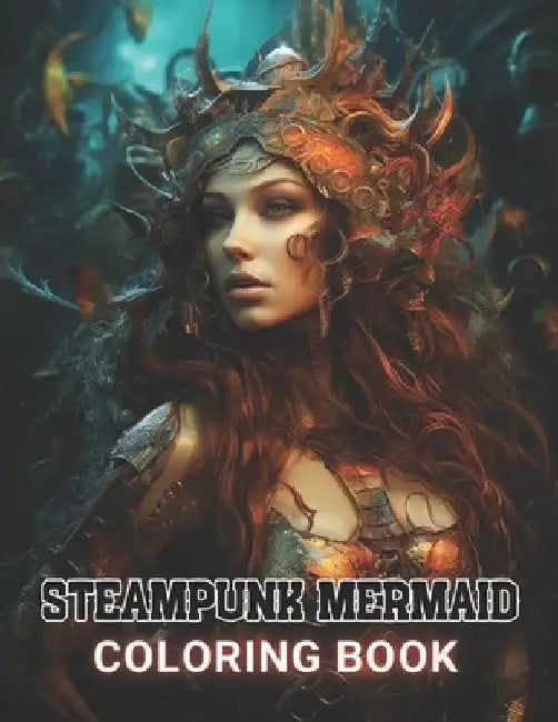 Steampunk Mermaid Coloring Book: 100+ Amazing Coloring Pages for All Ages by Polly Von