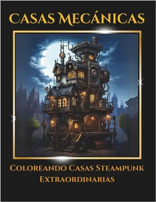 Casas Mecánica: Coloreando Casas Steampunk Extraordinarias_100 paginas by Alvarez, Anahi