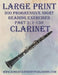 Large Print: 300 Progressive Sight Reading Exercises for Clarinet: Part 1: 1 - 150 by Robert Anthony