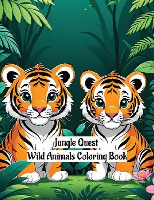Jungle Quest: Wild Animals Coloring Book by Jibril Kotita
