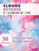 Clouds Reverse Coloring Book: Watercolour Paintings for you trace the Line by Claudie Simonis