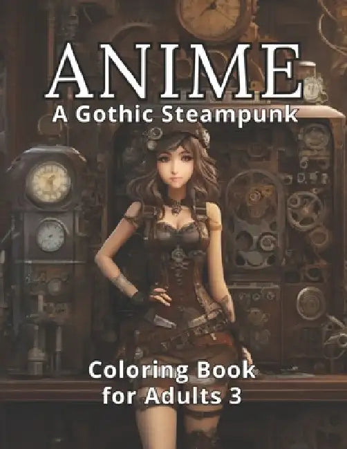 Anime: A Gothic Steampunk Coloring Book for Adults 3: Embark on the final chapter of a mesmerizing trilogy. 50 All-New Spellb by Coloring Imagination Press