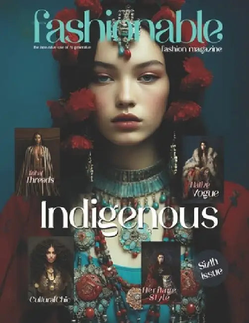Fashionable Magazine: Indigenous - Sixth Issue.: Fashion Magazine - Fashion models Created by the innovative use of AI generative by Beshoy Mahrous