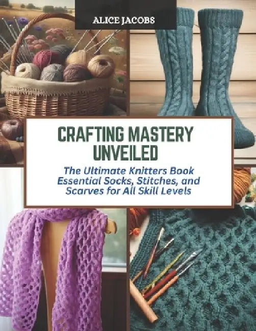 Crafting Mastery Unveiled: The Ultimate Knitters Book Essential Socks, Stitches, and Scarves for All Skill Levels by Alice Jacobs