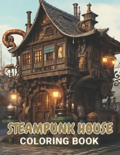 Steampunk House Coloring Book: 100+ Amazing Coloring Pages for All Ages by Erwin Greenholt