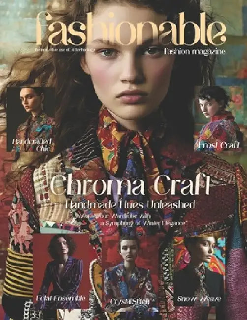 Fashionable Magazine: Chroma Craft - Handmade Hues Unleashed.: Chroma Craft: Weave Your Wardrobe with a Symphony of Winter Elegance by Beshoy Mahrous