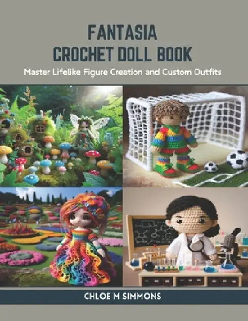Fantasia Crochet Doll Book: Master Lifelike Figure Creation and Custom Outfits by Chloe M. Simmons