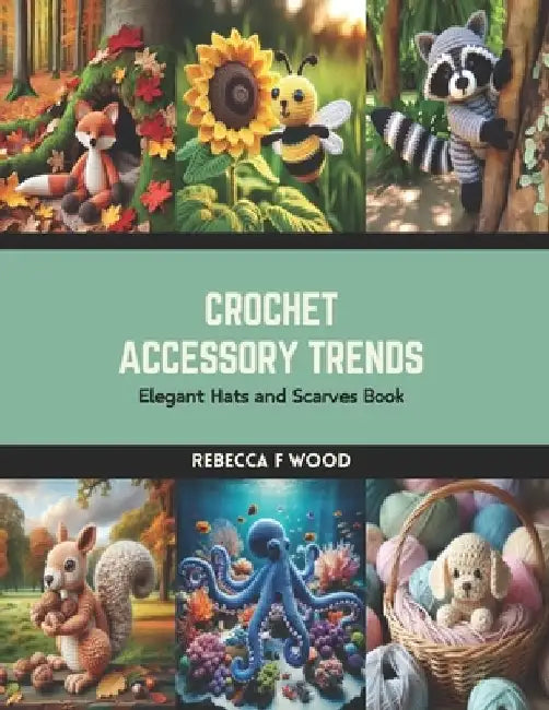 Crochet Accessory Trends: Elegant Hats and Scarves Book by Rebecca F. Wood