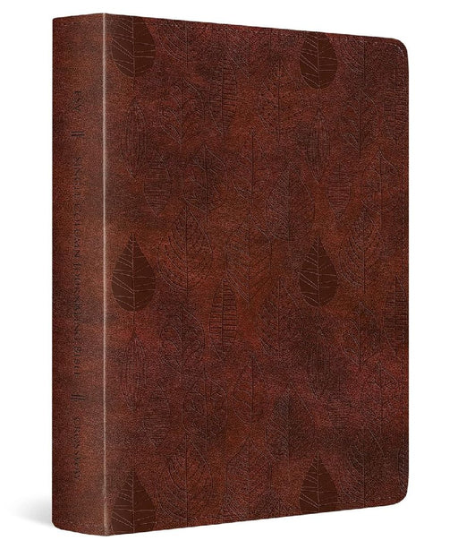 ESV Single Column Journaling Bible (Trutone, Chestnut, Leaves Design) by 