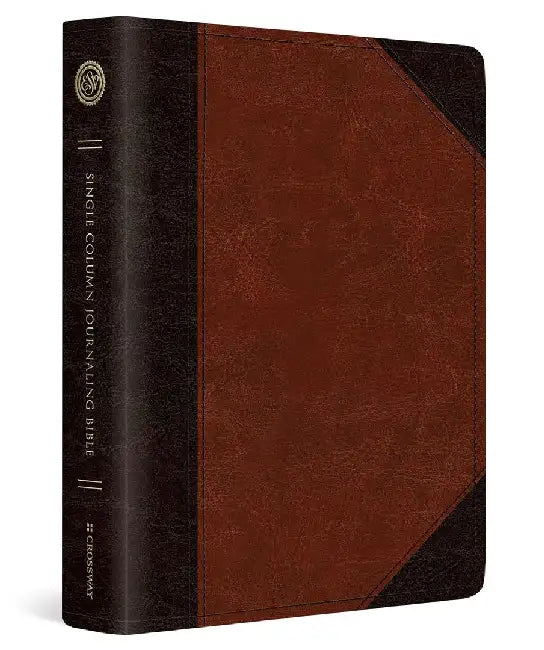 ESV Single Column Journaling Bible (Trutone, Brown/Cordovan, Portfolio Design)