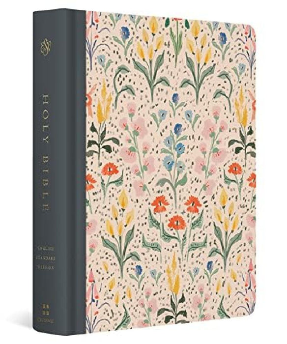 ESV Single Column Journaling Bible, Artist Series, Red Letter (Cloth Over Board, Lulie Wallace, in Bloom) by Lulie Wallace
