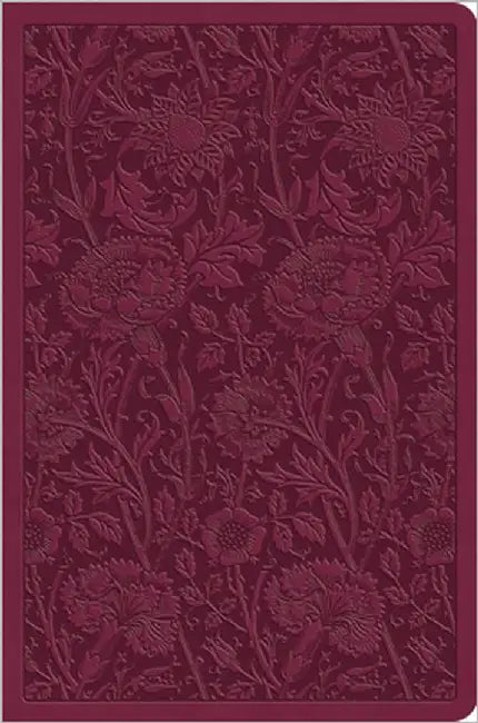 ESV Value Compact Bible (Trutone, Raspberry, Floral Design) by Esv Bibles