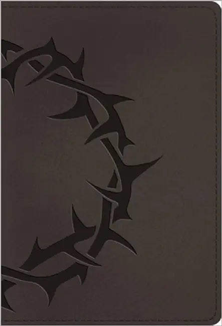 ESV Large Print Compact Bible, Red Letter (Trutone, Charcoal, Crown Design) by Esv Bibles