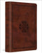 ESV Large Print Compact Bible, Red Letter (Trutone, Brown, Mosaic Cross Design) by Esv Bibles