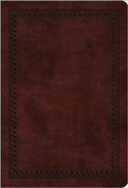 ESV Large Print Compact Bible, Red Letter (Trutone, Mahogany, Border Design) by Esv Bibles
