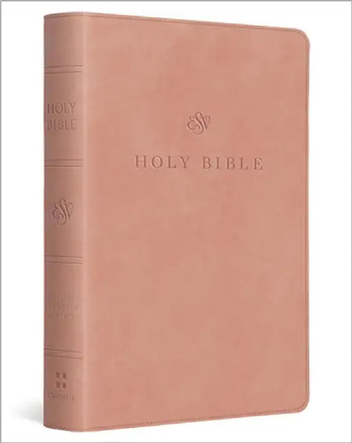 ESV Large Print Compact Bible, Red Letter (Trutone, Blush Rose) by Esv Bibles