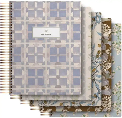ESV Spiral-Bound Journaling Bible, Five-Volume Set (Hardcover, Cover Artwork by Lulie Wallace) by Lulie Wallace