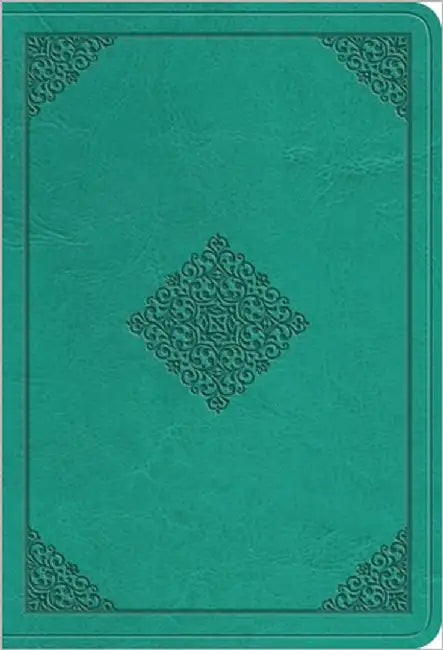 ESV Value Large Print Compact Bible (Trutone, Teal, Ornament Design) by Esv Bibles