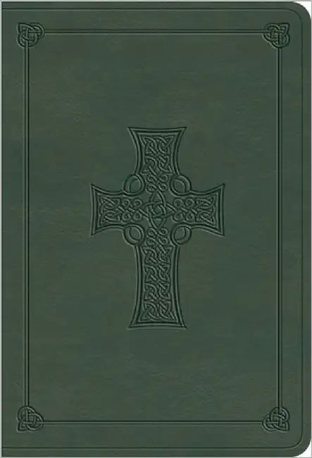 ESV Value Large Print Compact Bible (Trutone, Quiet Forest, Celtic Cross Design) by Esv Bibles
