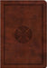 ESV Large Print Compact Bible (Trutone, Brown, Mosaic Cross Design) by Esv Bibles