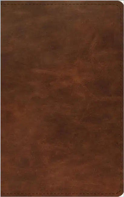 ESV Thinline Bible, Red Letter (Full Grain Leather, Saddle Brown) by Esv Bibles