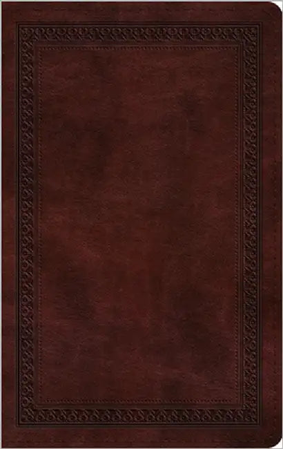 ESV Thinline Bible, Red Letter (Trutone, Mahogany, Border Design) by Esv Bibles