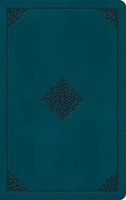 ESV Giant Print Personal Size Bible, Red Letter (Trutone, Deep Teal, Emblem Design) by Esv Bibles