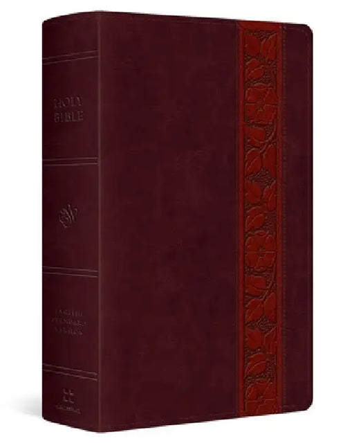 ESV Giant Print Personal Size Bible, Red Letter (Trutone, Mahogany, Trellis Design) by Esv Bibles