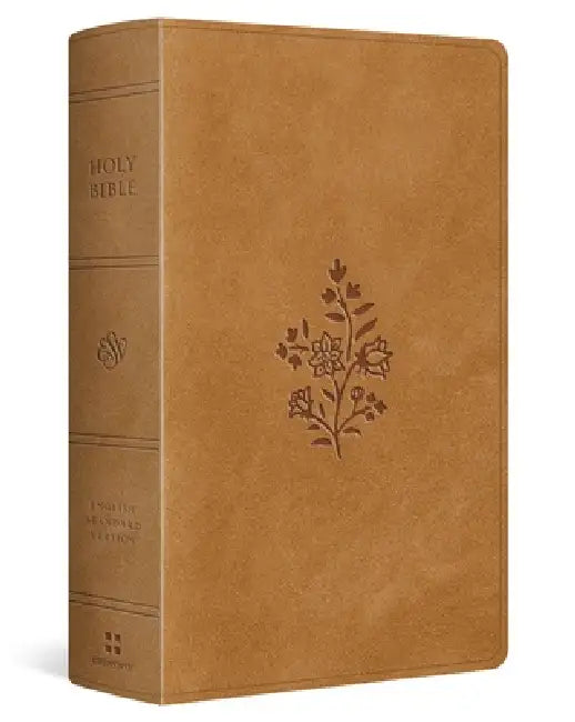 ESV Giant Print Personal Size Bible, Red Letter (Trutone, Nubuck Caramel, Wildflower Design) by Esv Bibles