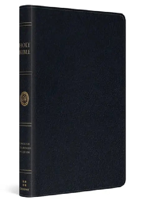 ESV Large Print Thinline Bible (Genuine Leather, Black) by Esv Bibles