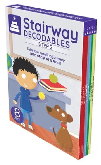Stairway Decodables Step 2 (8-Book Boxed Set #1) by Leanna Koch, Kristen Cowen, Chad Thompson