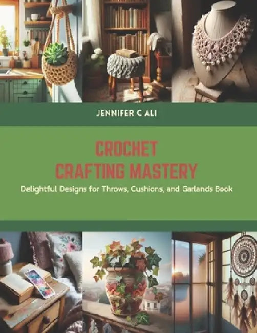 Crochet Crafting Mastery: Delightful Designs for Throws, Cushions, and Garlands Book by Jennifer C. Ali