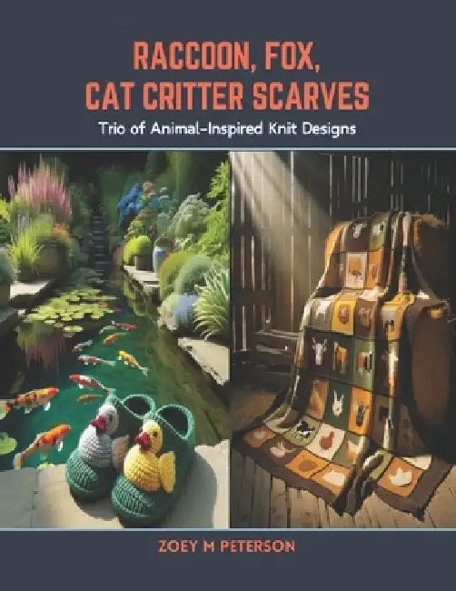 Raccoon, Fox, Cat Critter Scarves: Trio of Animal-Inspired Knit Designs by Zoey M. Peterson