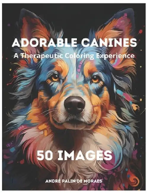 Adorable Canines: A Therapeutic Coloring Experience by André Palin Moraes