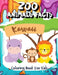 Zoo Animals Facts Coloring Book for kids: Learn Fun Facts and Color 56 Illustrations in Kawaii Style of 28 Animals from Around the World in Both Engli by Vana Lart
