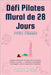 Défi Pilates mural de 28 jours pour femmes: sculptez et tonifiez vos fessiers, vos abdominaux et votre dos Améliorez la flexibilité, développez la for by R. Coley, Sandra