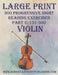 Large Print: 300 Progressive Sight Reading Exercises for Violin: Part 2 by Robert Anthony