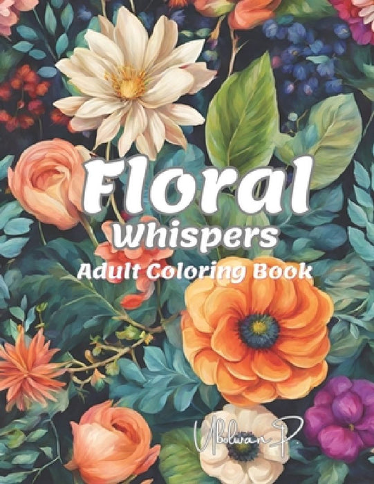 Floral Whispers: : Begin your mindful journey by coloring flowers inspired by nature. Let the meditative quality of these intricate pat by Ubolwan Phobatha