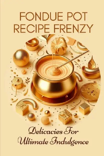 Fondue Pot Recipe Frenzy Delicacies For Ultimate Indulgence: Abstract Minimalist Pastel Glitter Modern Elegant Contemporary Cover Design by Yaakov Yitzchak
