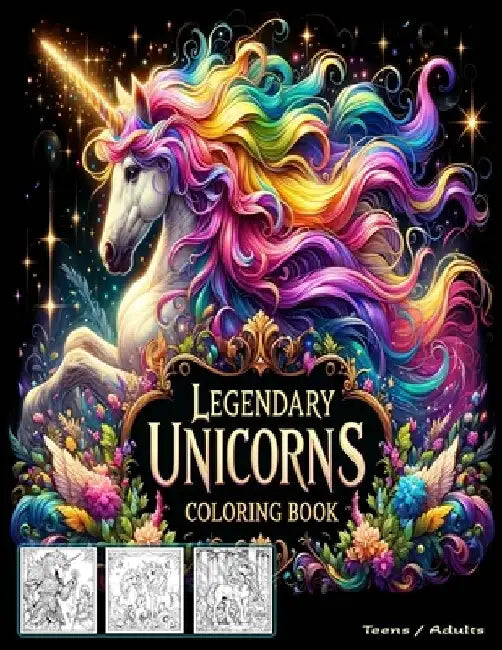 Legendary Unicorns: Coloring Book by Are Carlson