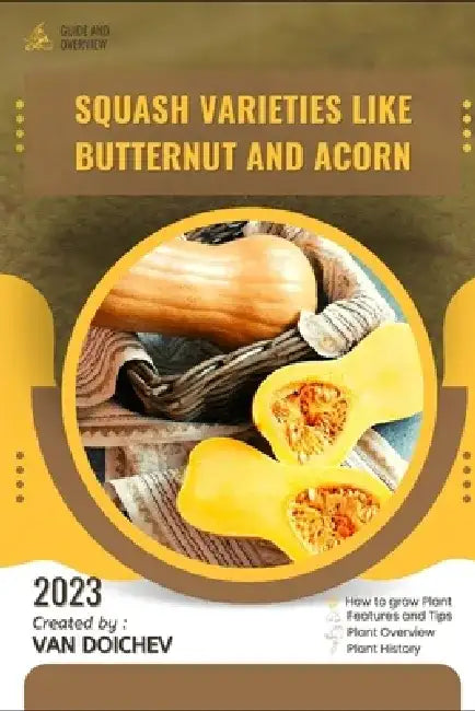 Squash varieties like butternut and acorn: Guide and overview by Van Doichev